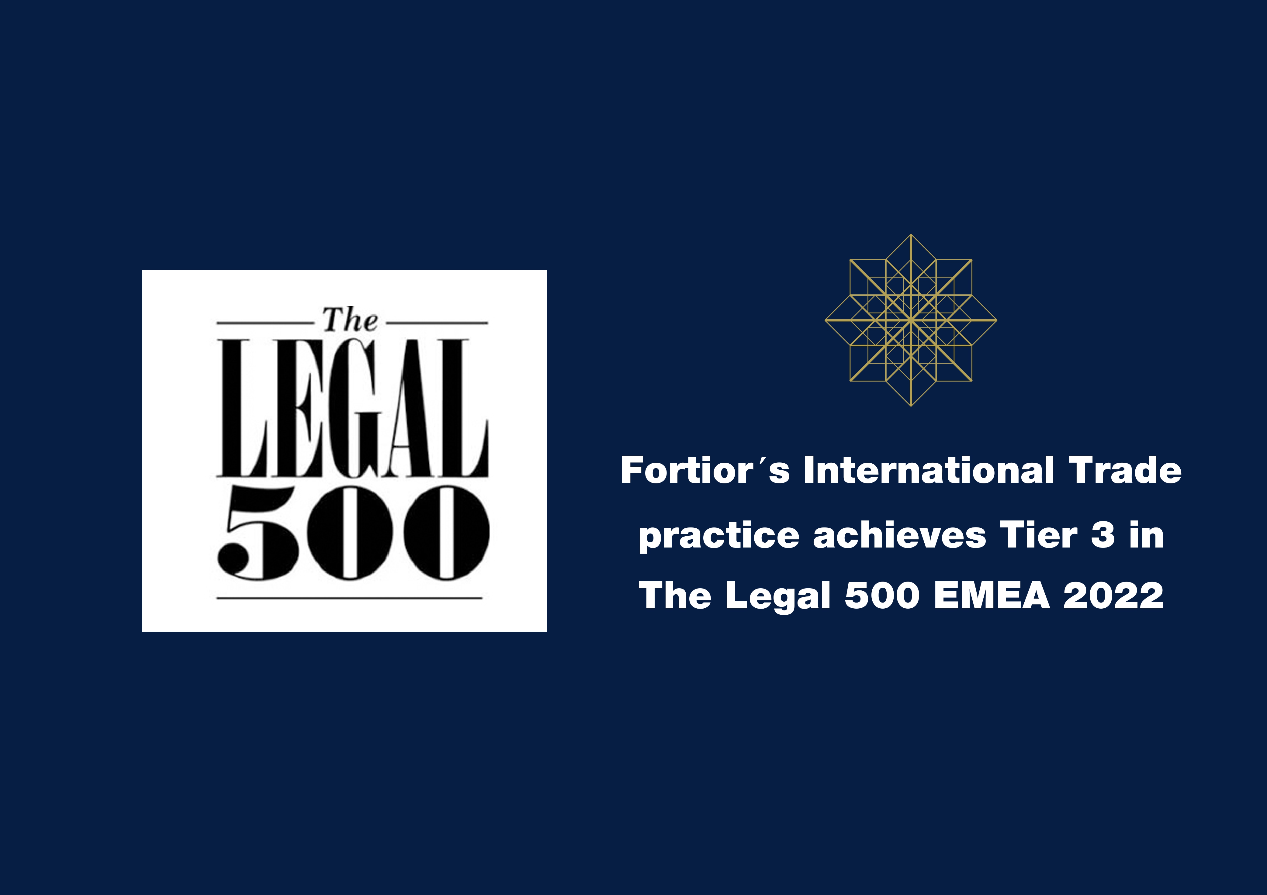 Практика международной торговли Fortior попала в рейтинг The Legal 500 (Tier 3)