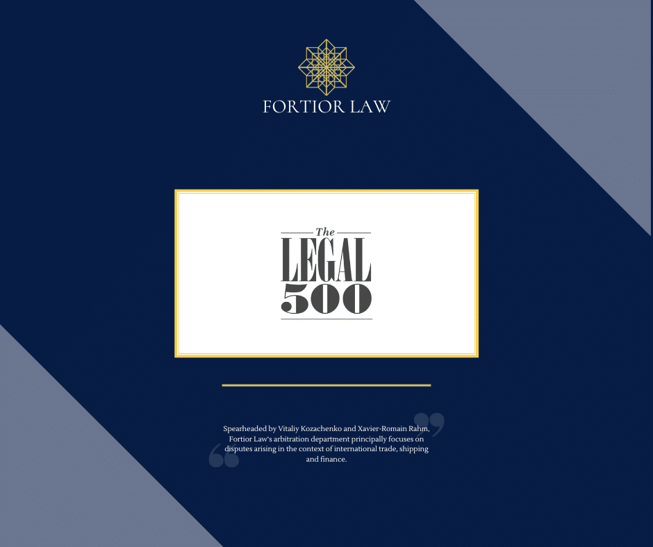 Fortior Law's Geneva office is ranked in the Legal 500